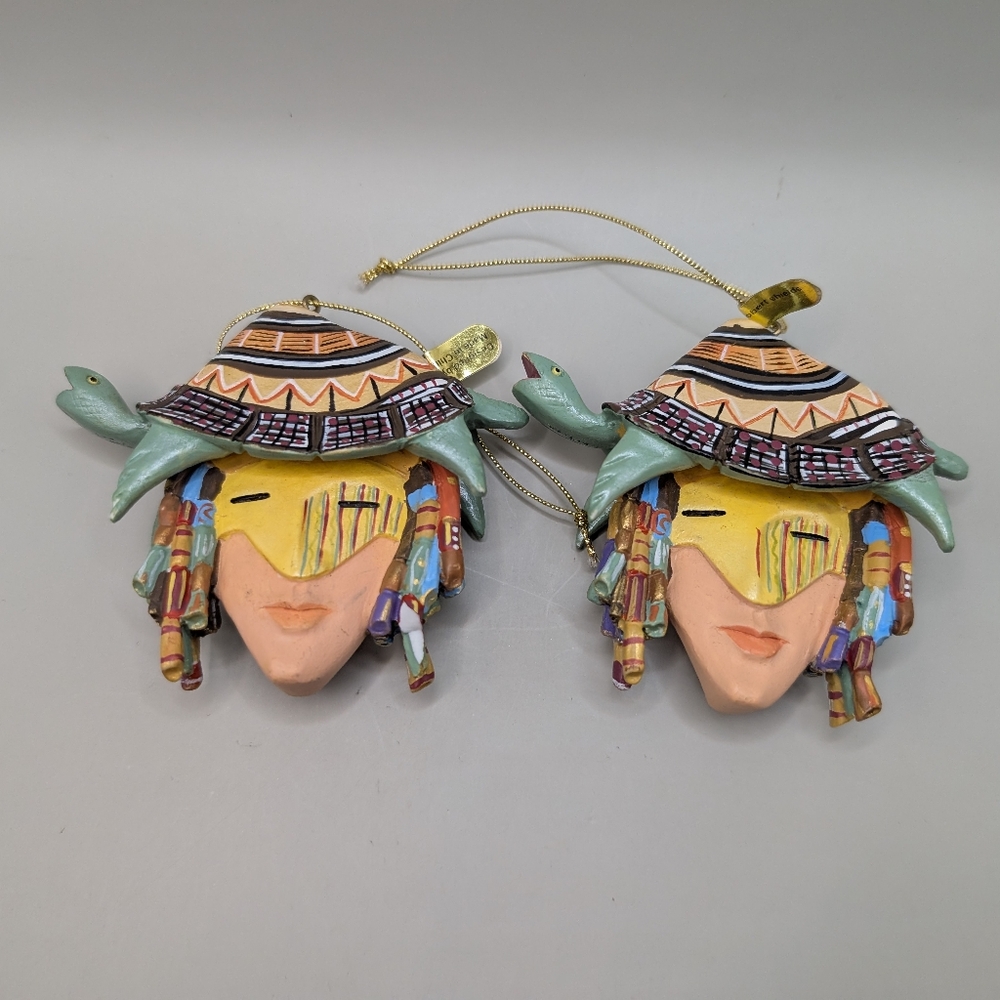 Robert Shields Spirit Turtle Christmas Hanging Ornament Southwest Native
